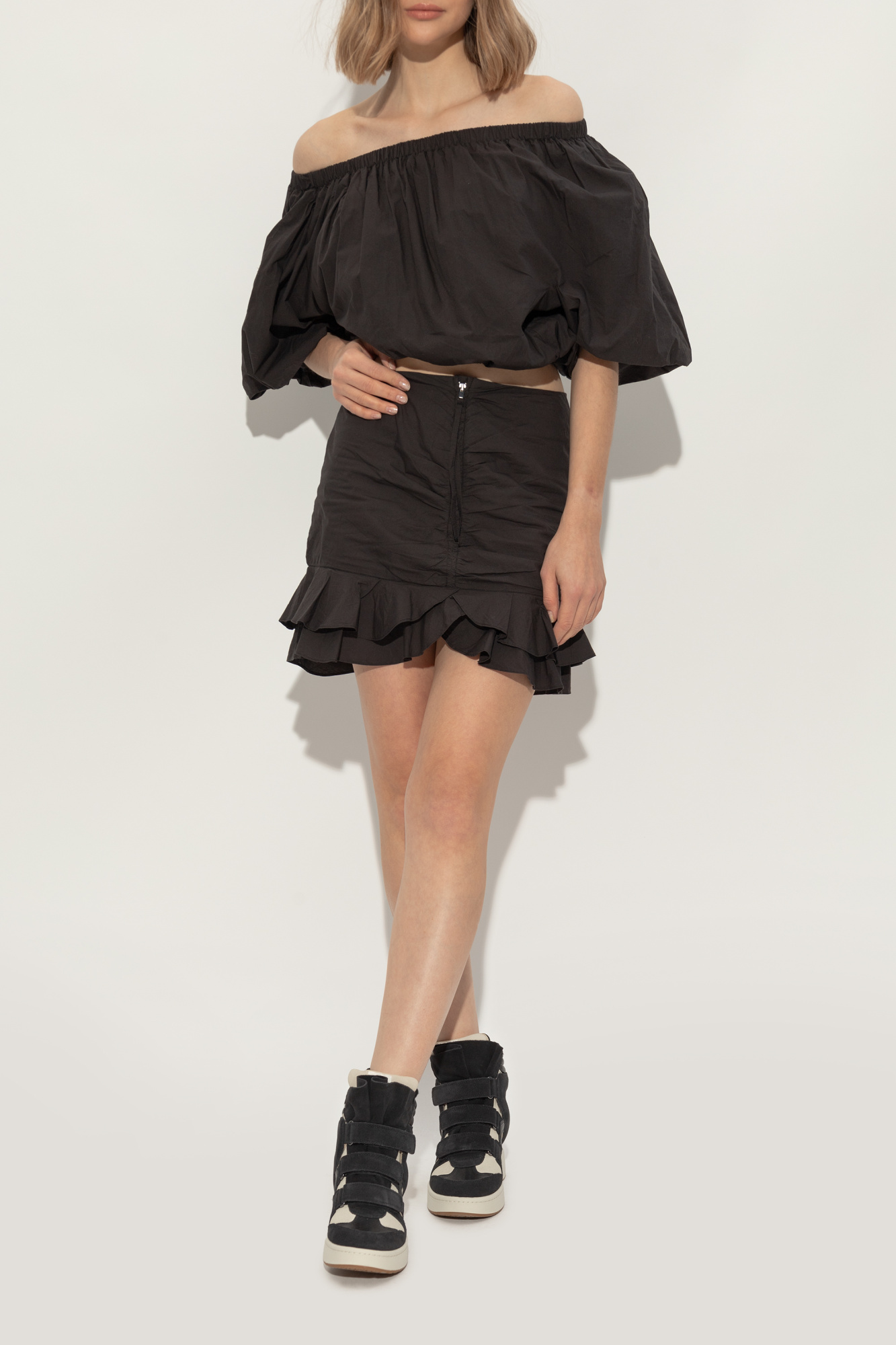 【関税込み】Isabel Marant ブラック＆グレー IM3 スニーカー Im3 sneakers Woman black | ISABEL MARANT Official online store